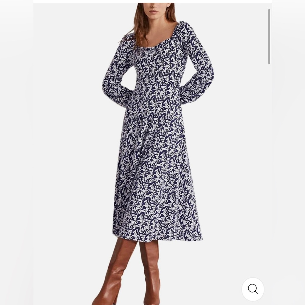 BODEN Square Neck Jersey Midi Dress size 10